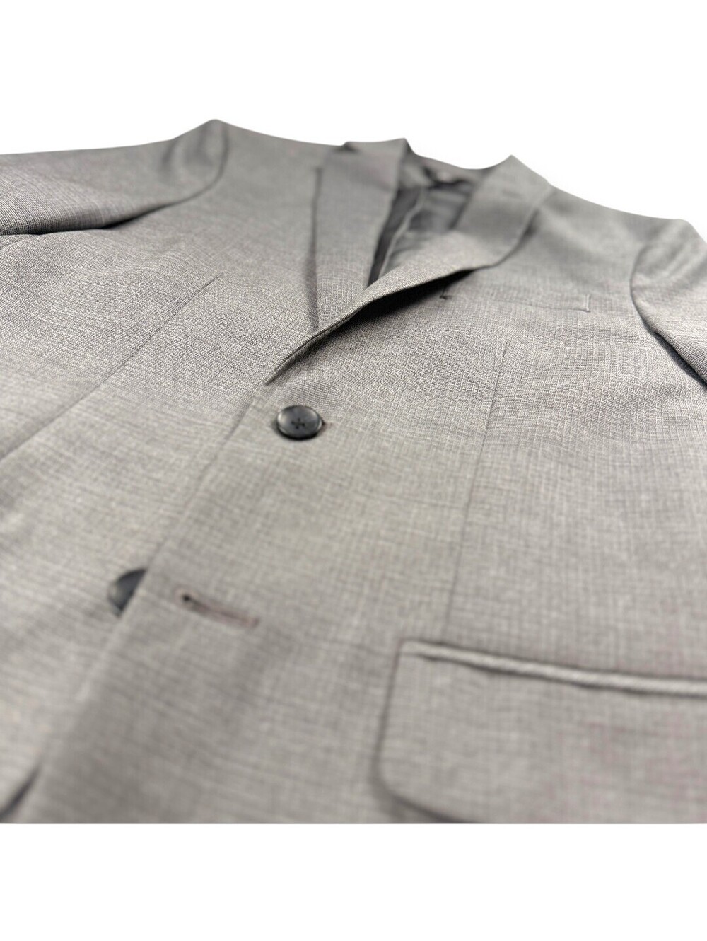 🎙️ Blazer Mens Gray Slim Fit Suit Jacket Sport Coat Business J.M. Haggar - Picture 2 of 11